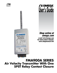 Thumbnail of document Manual - FMA902A-MA Hot Wire Air Velocity Transmitter w/Alarm Contact
